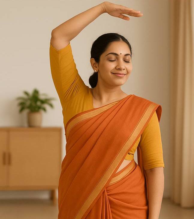 Women practicing yoga in a serene studio environment